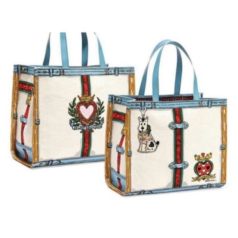 Tom Clancy Brighton "In Love We Trust" Canvas Tote Bag NWOT